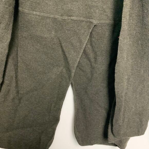 Adrienne Vittadini Women’s Extra Fine Merino Wool Dark Green Cardigan Size Small - Picture 3 of 5